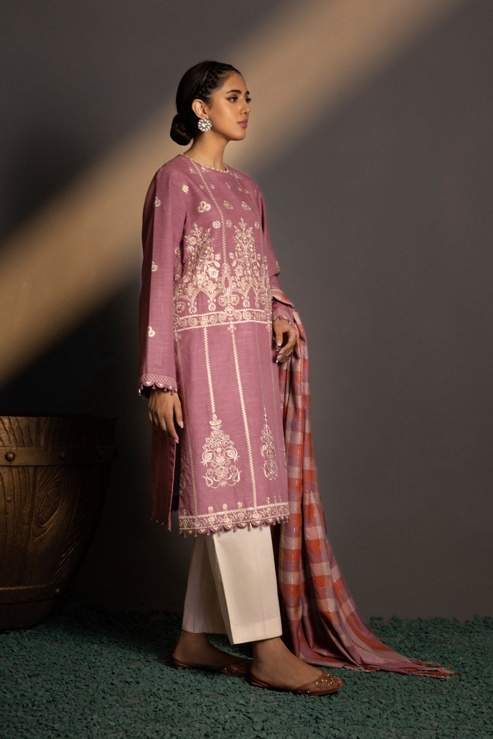 Sapphire U3E CL22V8 25 1 3 Piece - Embroidered Khaddar Suit Winter Vol 1 2022 Online Shopping