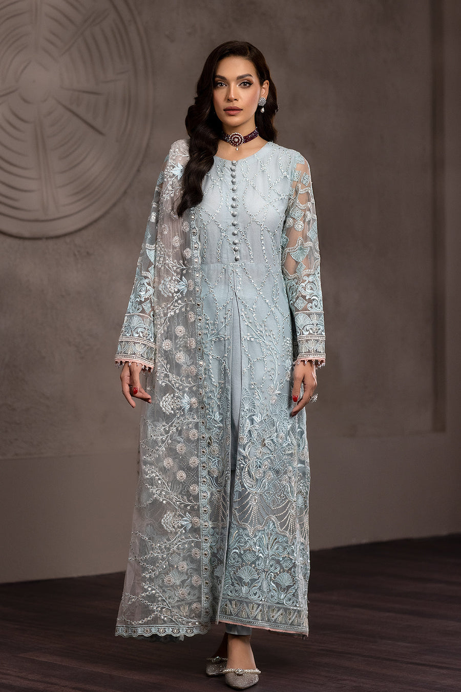 Flossie Crystalline (B) Avalanche Chiffon Collection Online Shopping