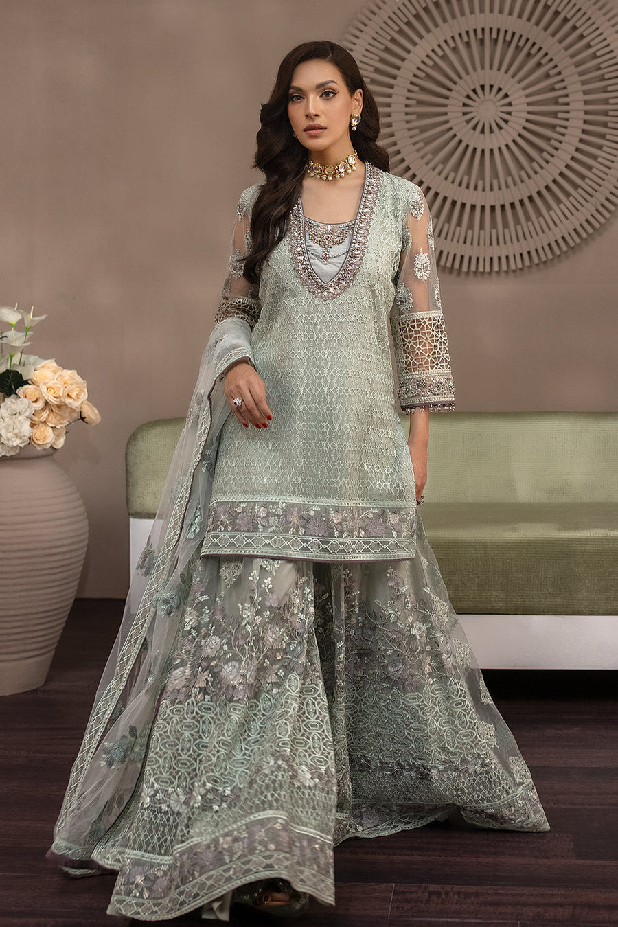Flossie Icefall (B) Avalanche Chiffon Collection Online Shopping