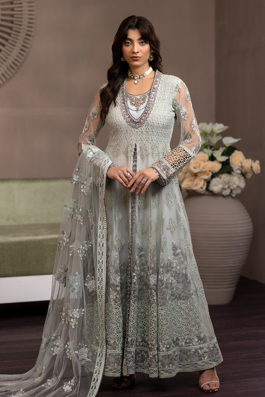 Flossie Icefall (A) Avalanche Chiffon Collection Online Shopping