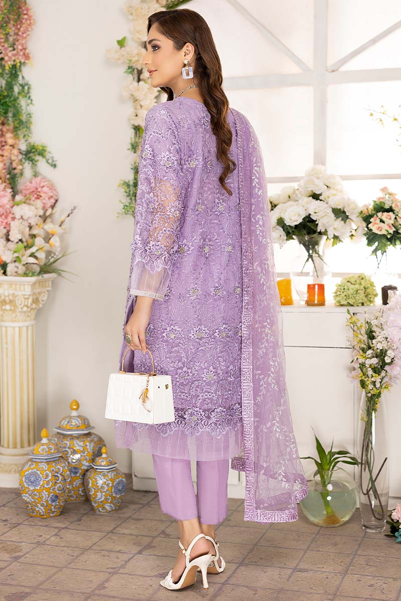 Adan Libas Lilac Camellia Chiffon Collection 2022 Online Shopping