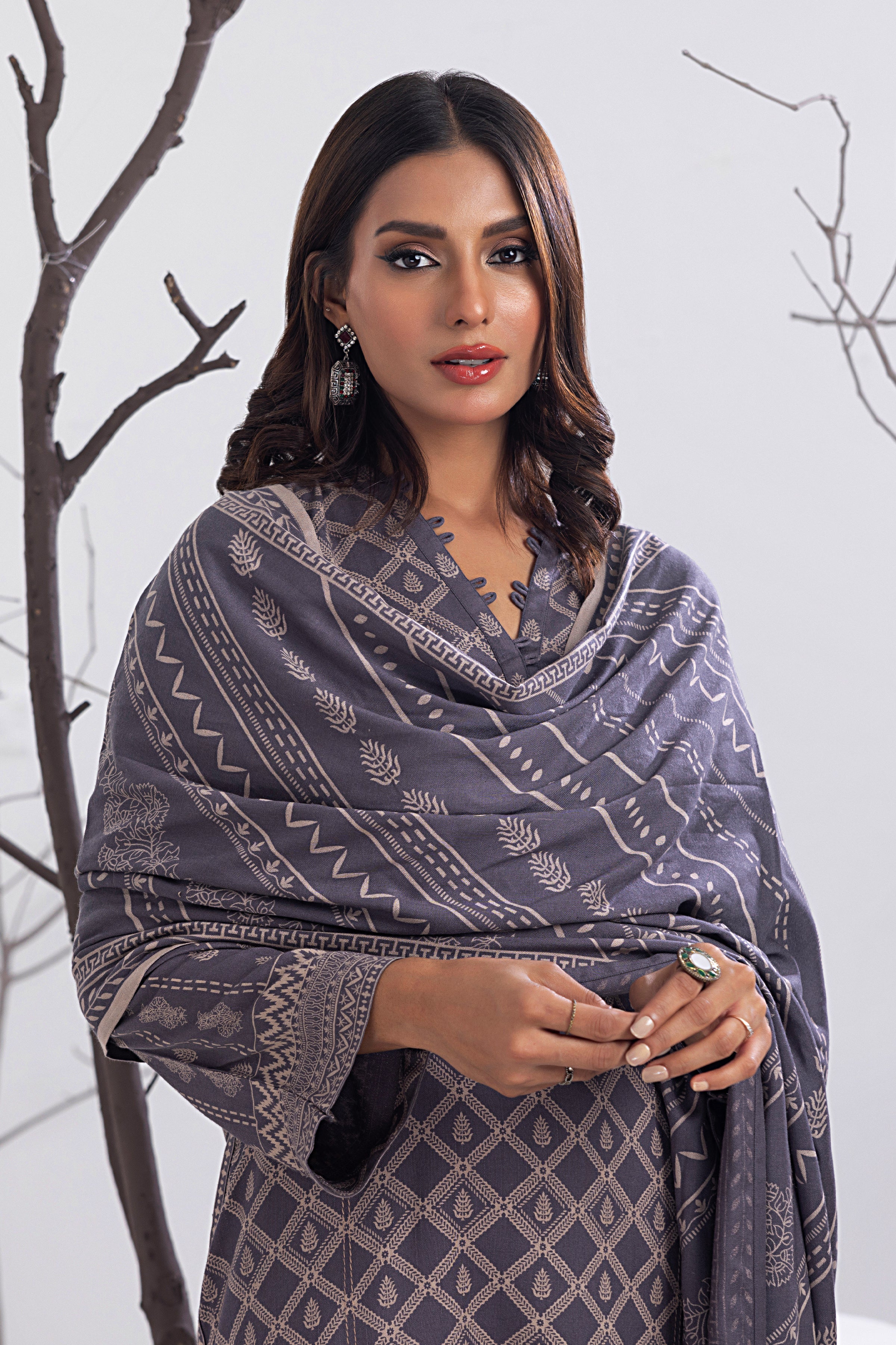 LSM Lakhany LG-RM-0028-C Winter Cashmi Vool Prints Online Shopping