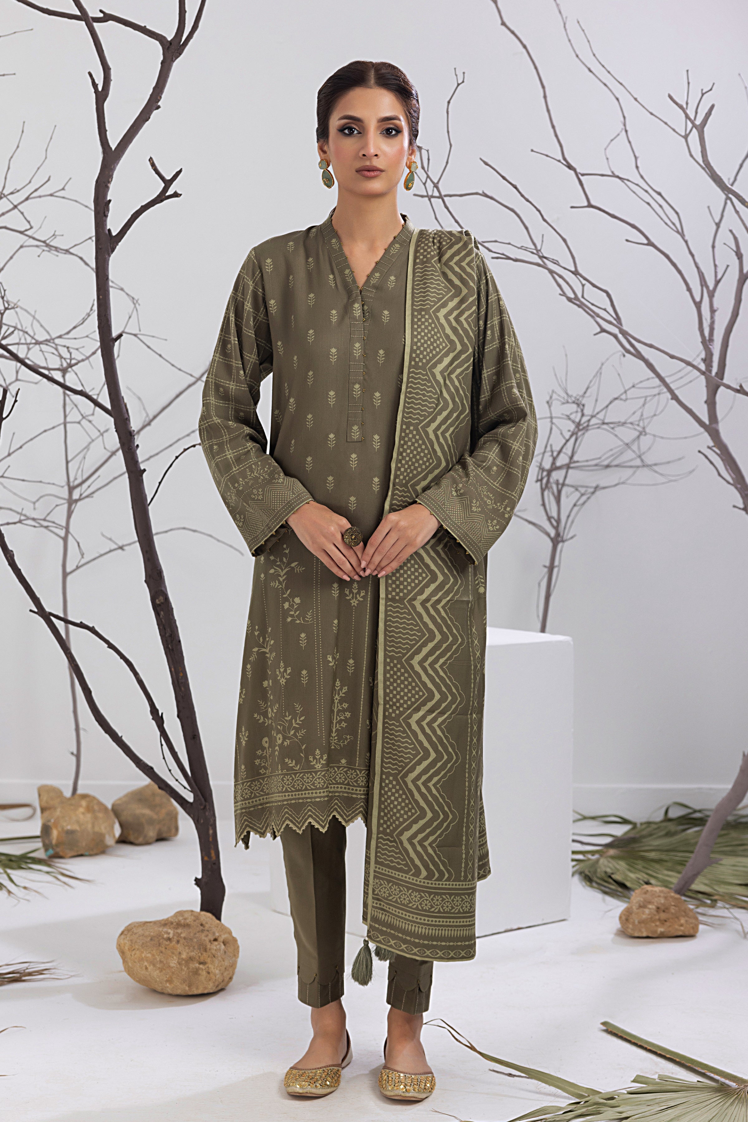 LSM Lakhany LG-ZH-0101-A Winter Cashmi Vool Prints Online Shopping