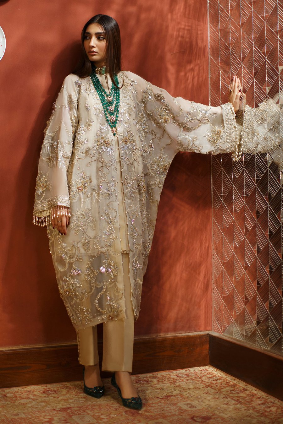 Poussi?re D'or Ep-20532 Elan Pakistani Branded Original Suit