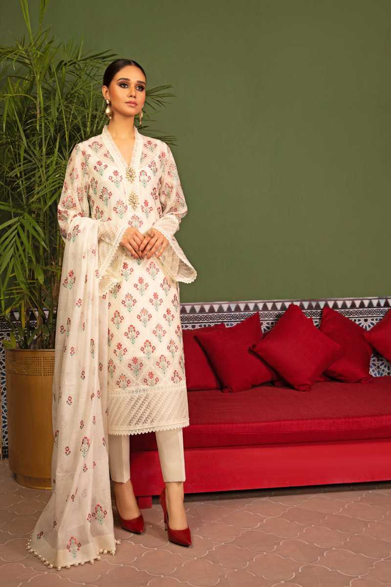 Bareeze Banjara Bnl1061 Off White Collection 2021