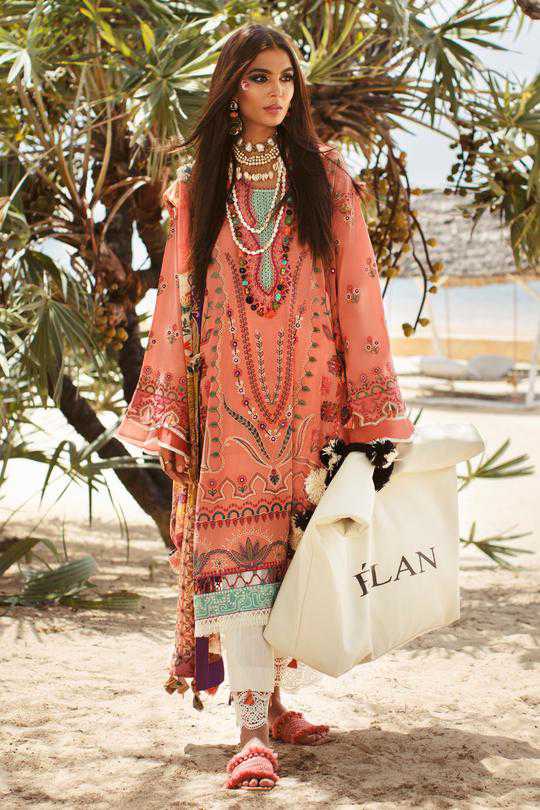 Elan El-08 B Zahara Lawn Collection 2020