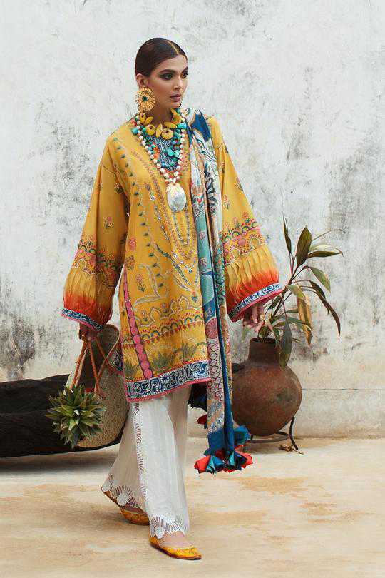 Elan El-08 A Zahara Lawn Collection 2020