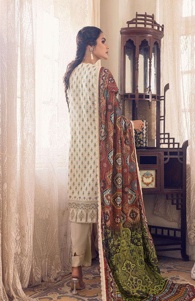 Alzohaib CCDE-22-01A Coco Digital Embroidered Lawn 2022 Online Shopping