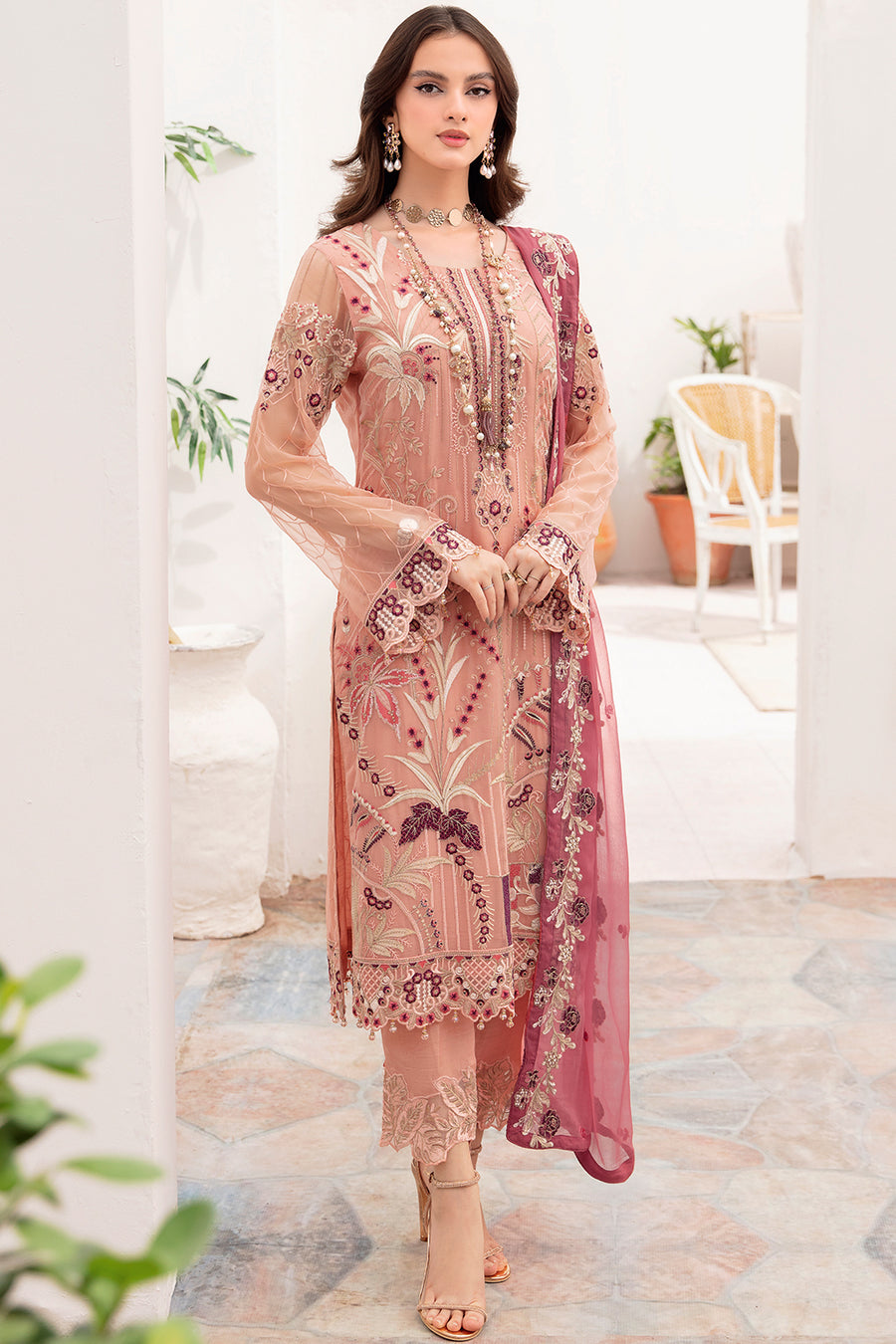 Ramsha A-702 Chevron Chiffon Collection Vol-7 Online Shopping