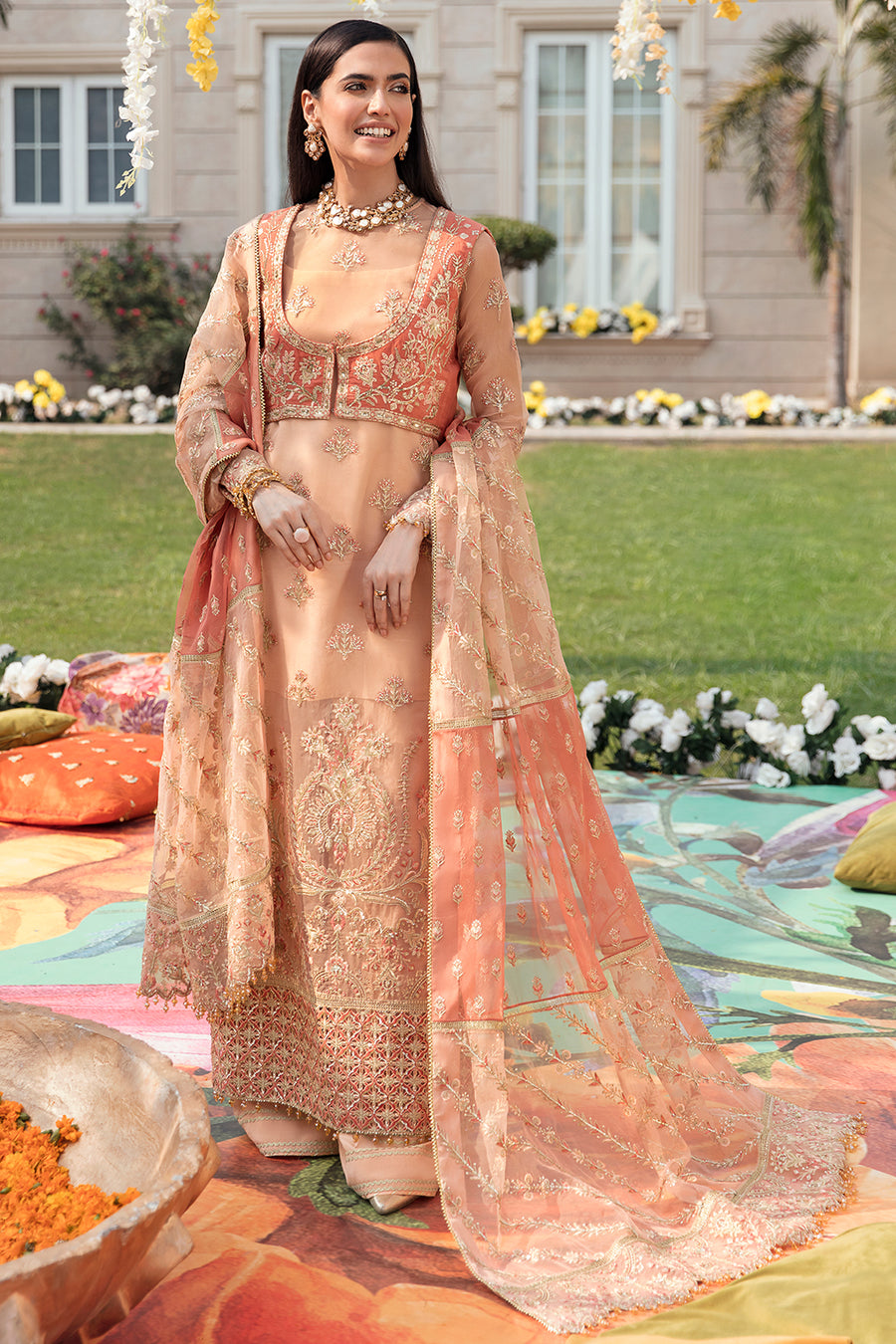 Afrozeh Jahanara Shehnai Chiffon Collection 2022 Online Shopping