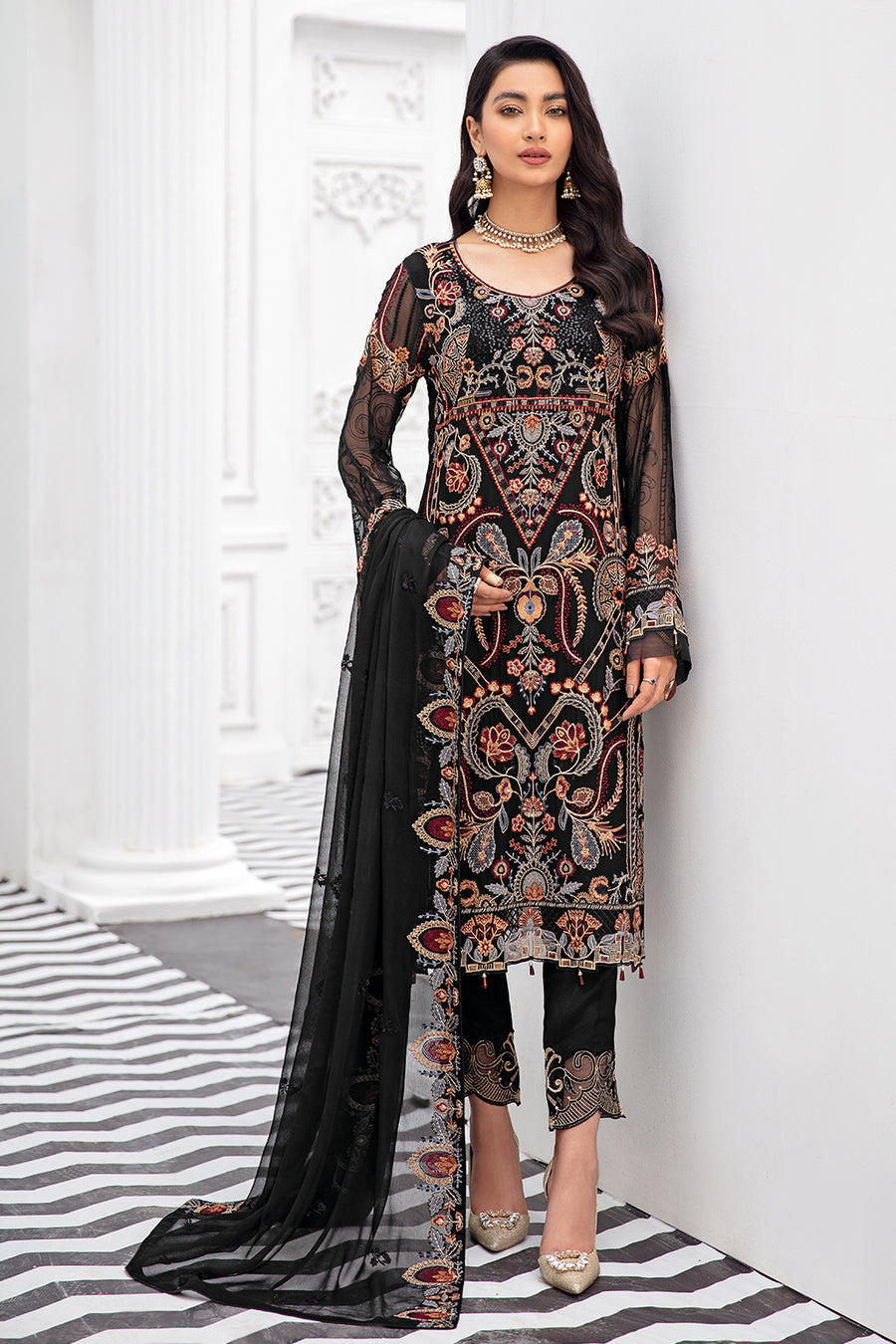 Ramsha D-804 Rangoon Chiffon Vol 8 2022 Online Shopping