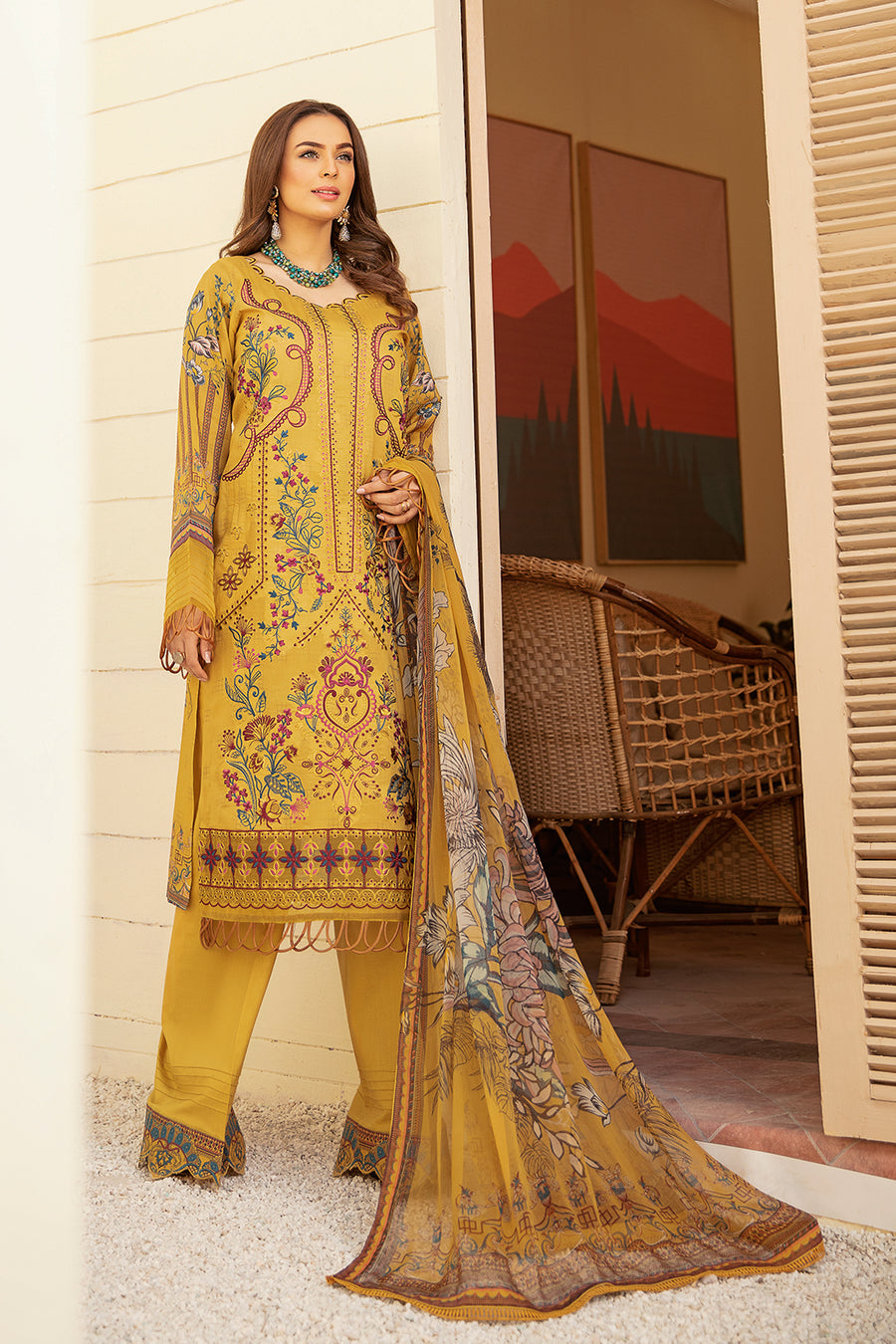 L-309 Ramsha  Online Mashaal Lawn 2022