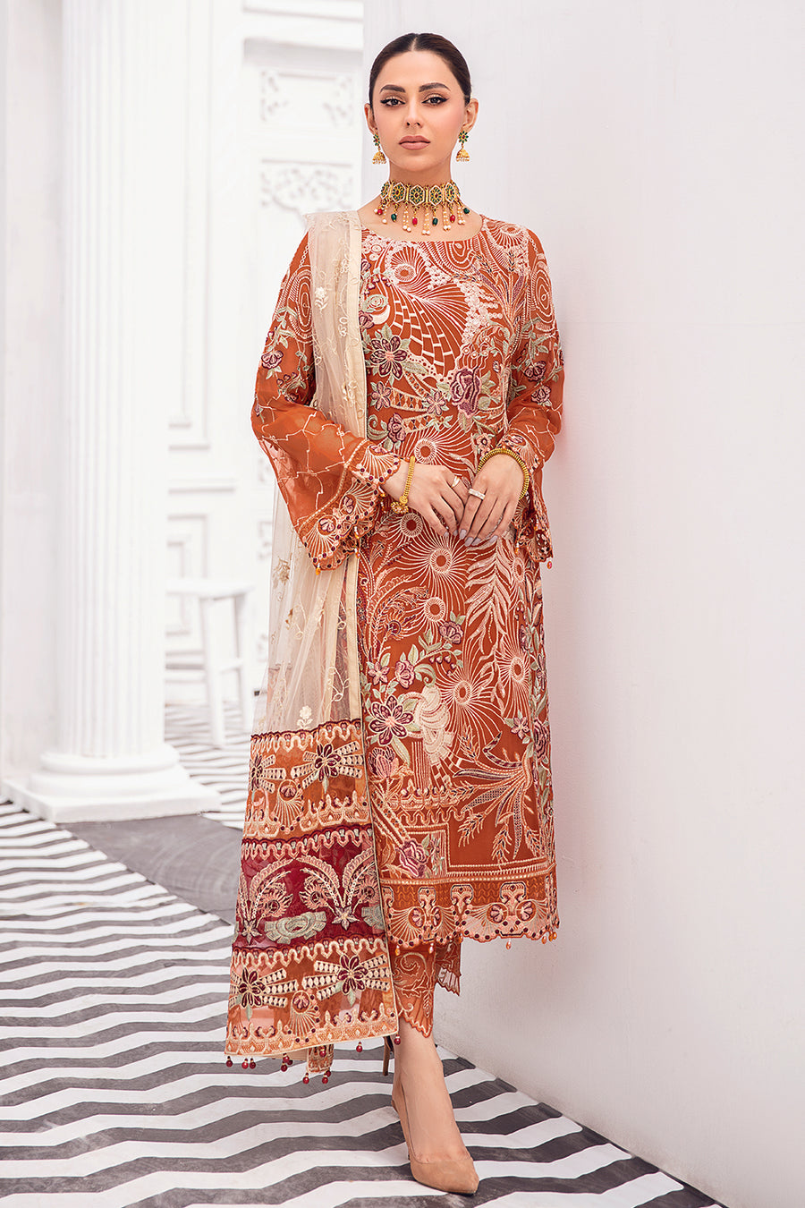 Ramsha D-806 Rangoon Chiffon Vol 8 2022 Online Shopping