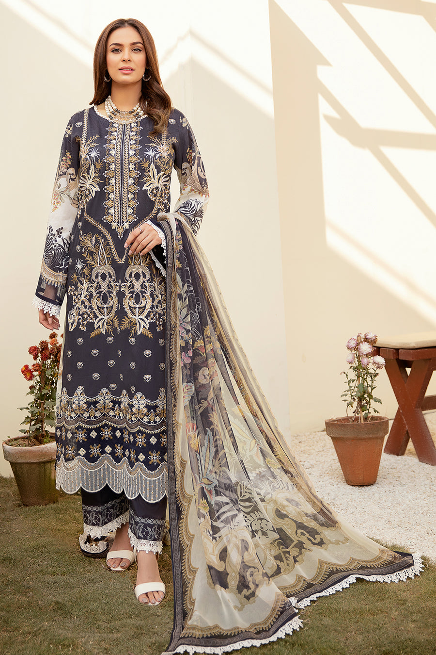 Ramsha L 305 Mashaal Lawn  2022 Online Shopping