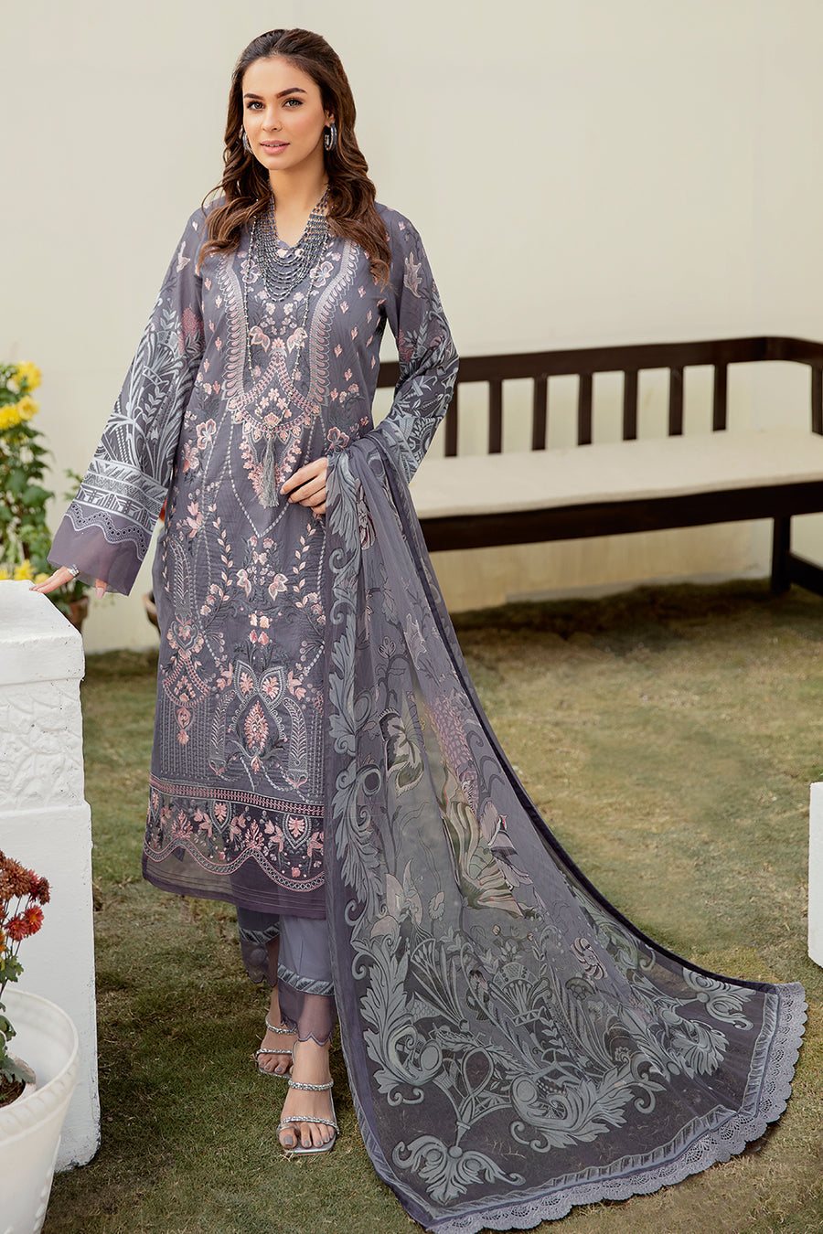 Ramsha L 310 Mashaal Lawn  2022 Online Shopping