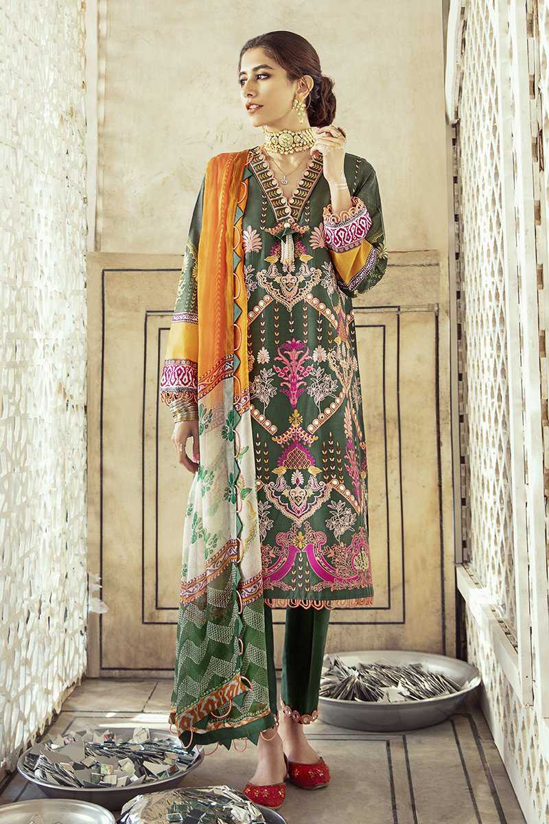 Cross Stitch Traditional Arches Sheesh Mahal Lawn 2020