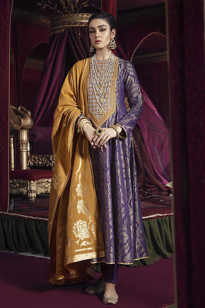 Cross Stitch Qul Dastaan-A Razia Sultana Jaquard Collection 2020