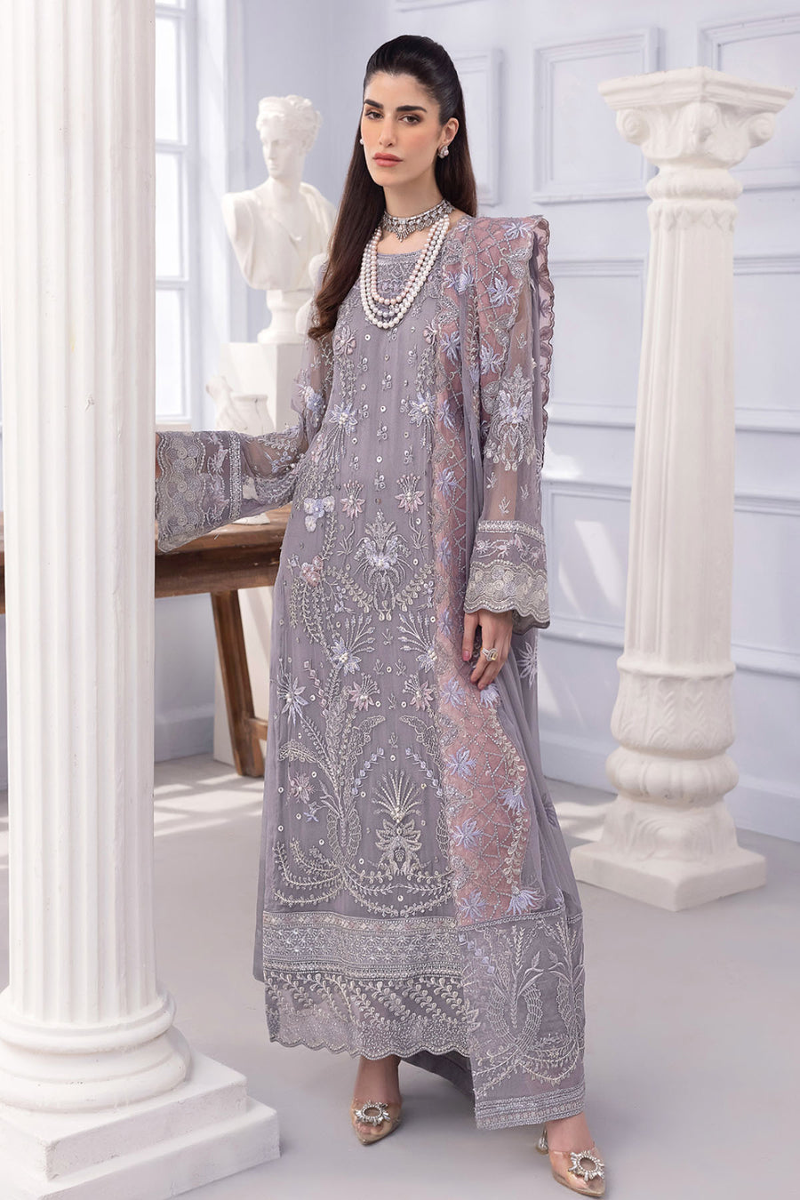Nureh NEL-28 Ellenora By Nureh Luxury Embellished Chiffon Collection Online Shopping