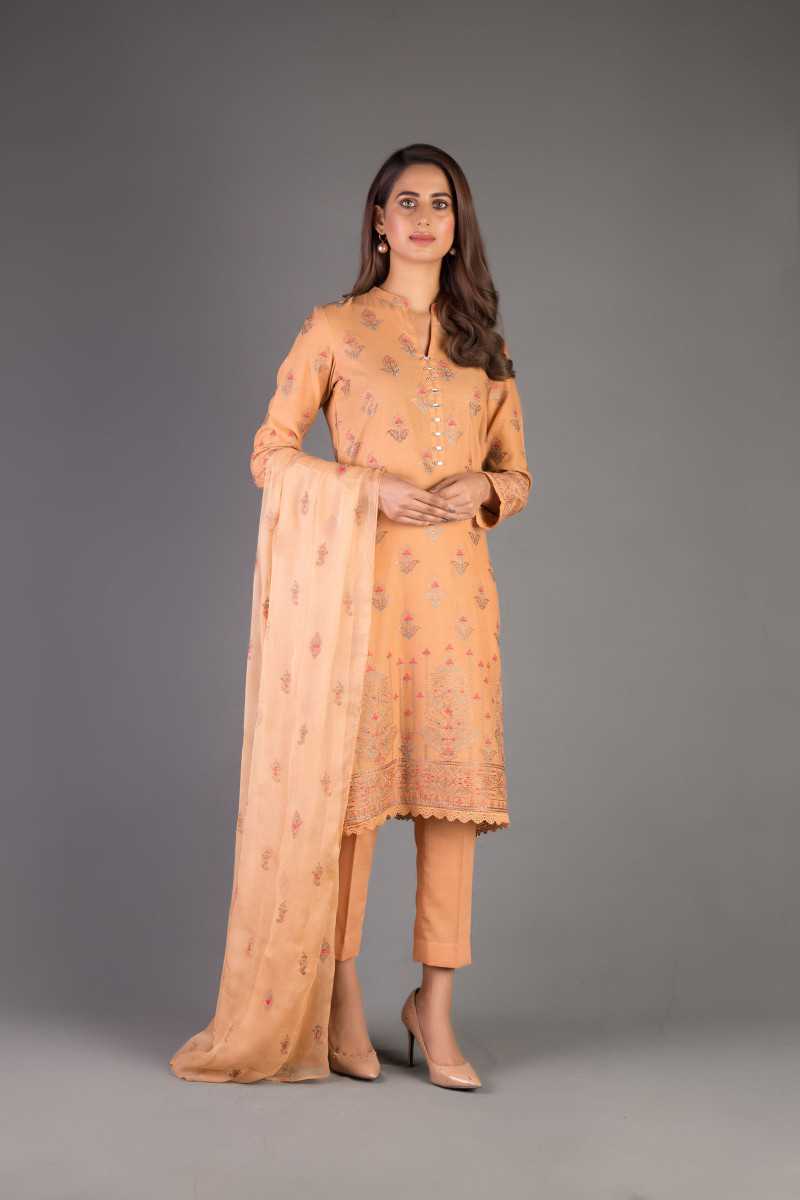 Bareeze Gulnar Bnl1164 Orange Collection 2021