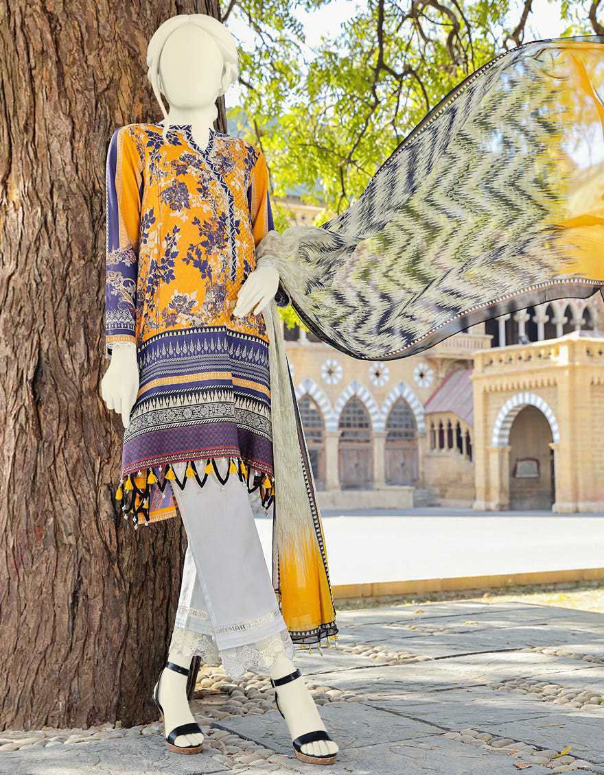 Junaid Jamshed JLAWN S JDS-21-1026 CROMO Spring Summer 2021