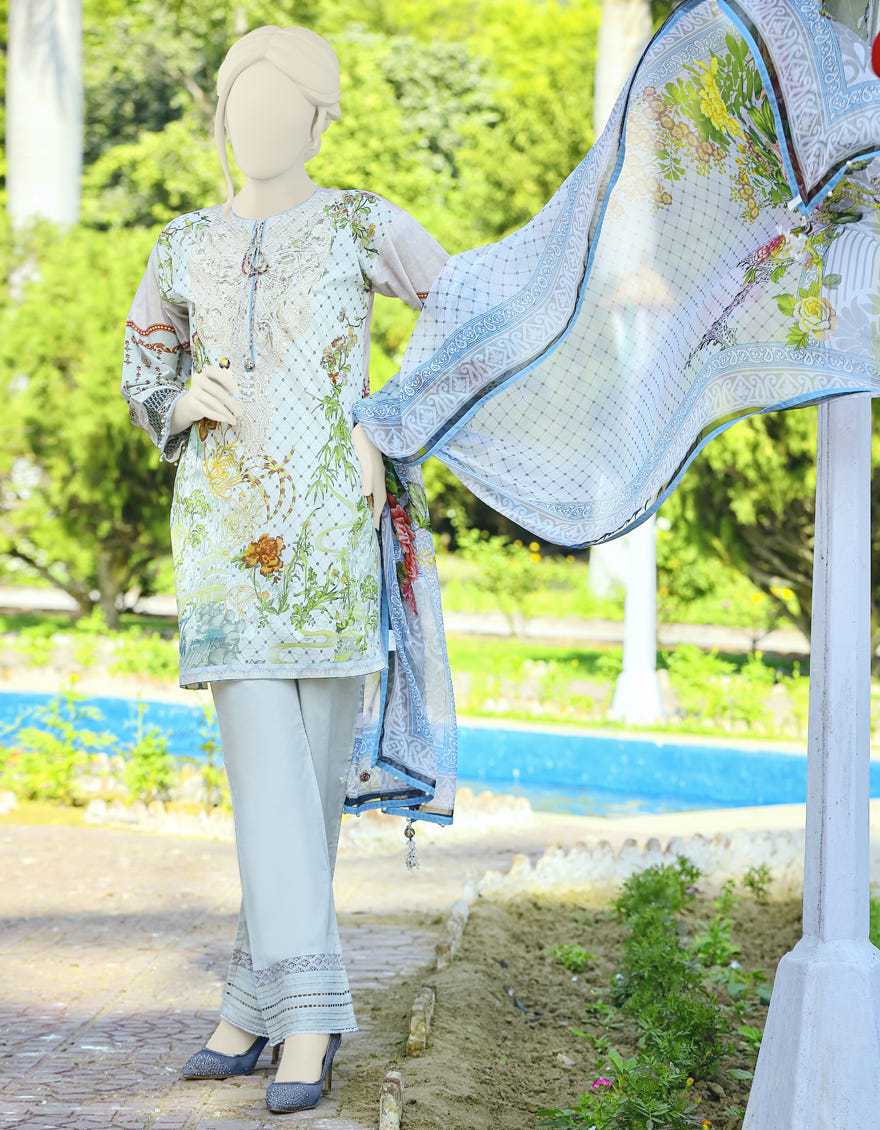 Junaid Jamshed JLAWN S JDS-21-1053 ORCHIDS Spring Summer 2021