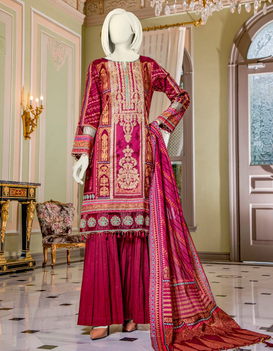 Junaid Jamshed JLAWN-S-21-220 Rana Eid Collection 2021