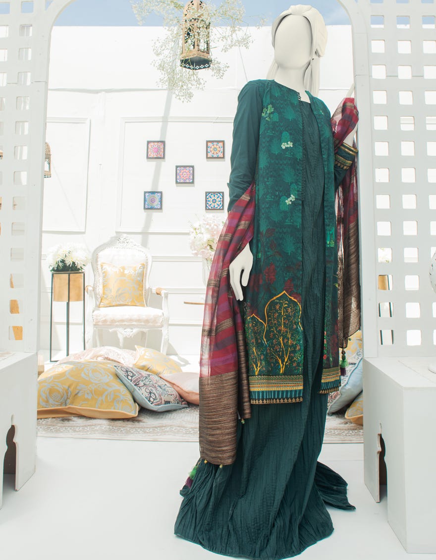 Junaid Jamshed JLAWN-S-21-251 Zeenat Mahal Eid Collection 2021