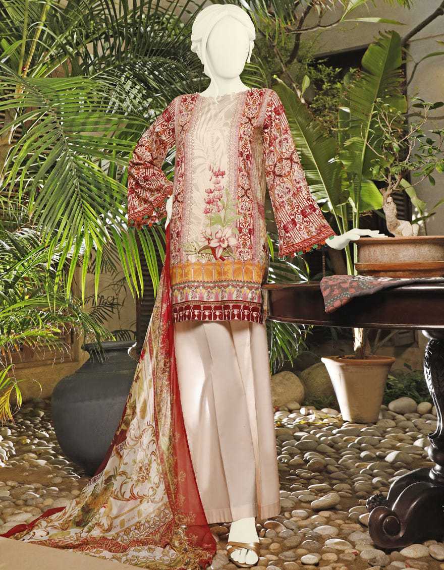 Junaid Jamshed JLAWN S-21-723 BOTANICAL Spring Summer 2021