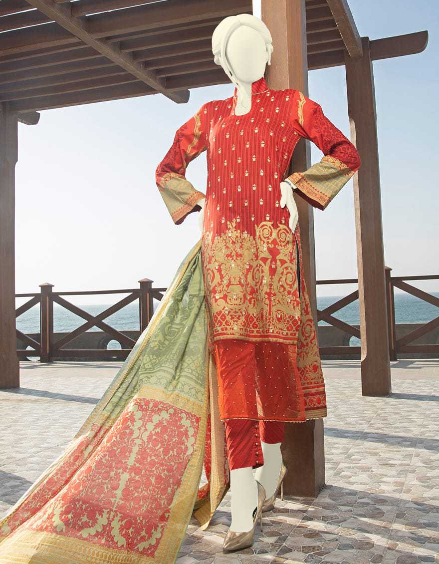 Junaid Jamshed JLAWN S-21-741 YUNA Spring Summer 2021