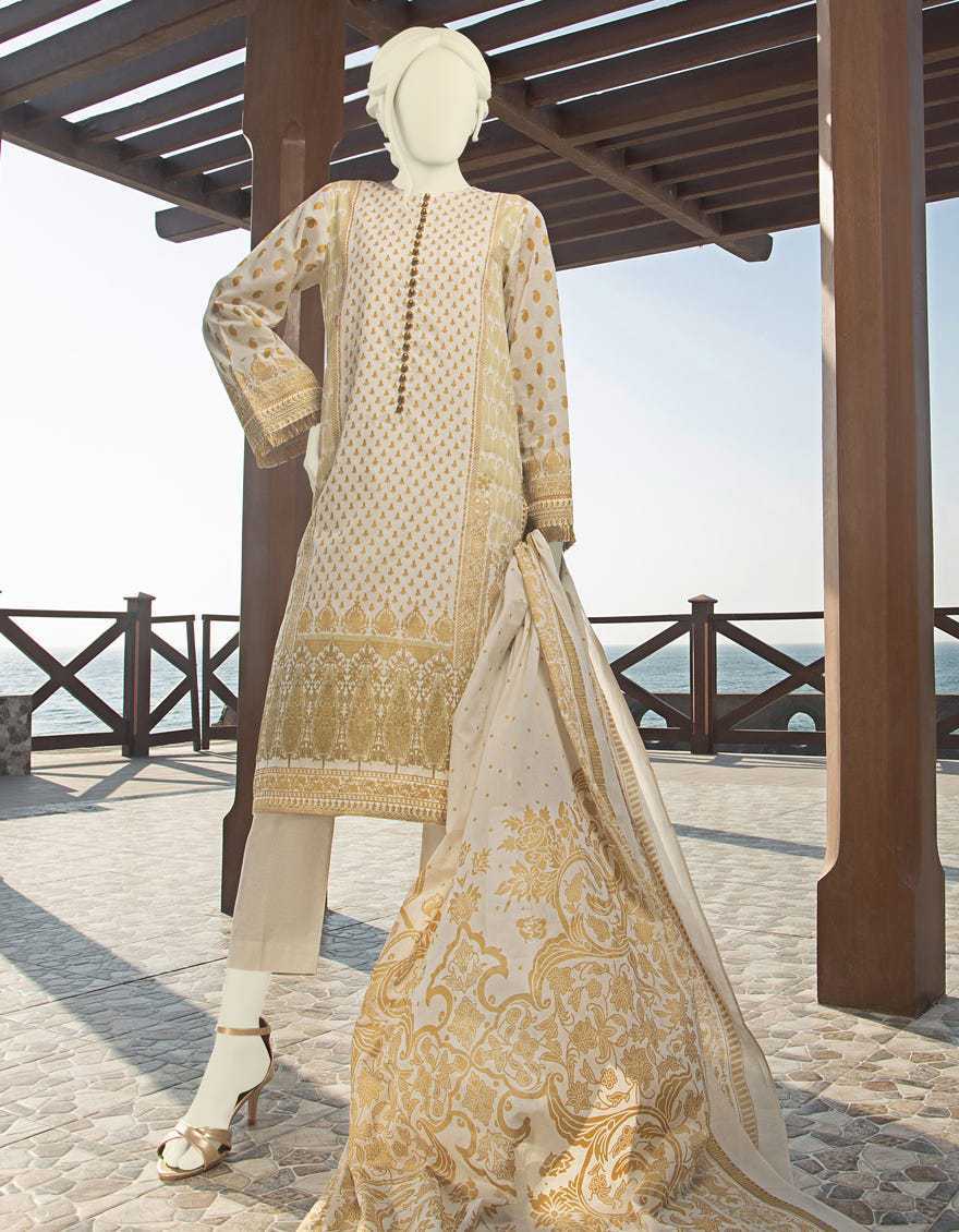 Junaid Jamshed JLAWN S-21-742 ATALIE Spring Summer 2021