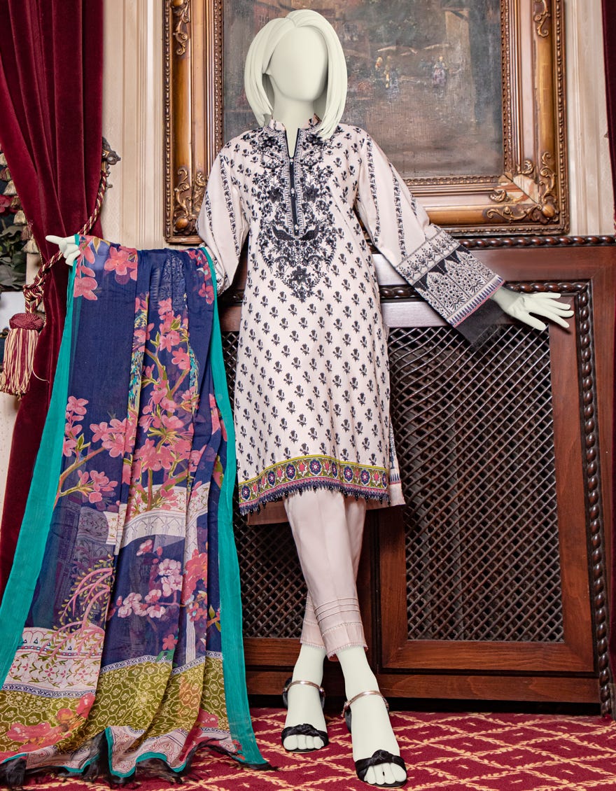 Junaid Jamshed JLAWN-S-21-761 B Haven Eid Collection 2021