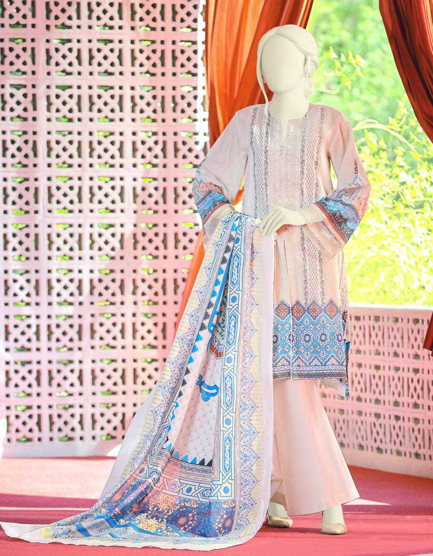 Junaid Jamshed JLAWN S-21-777 A PERSIAN ARCH Spring Summer 2021