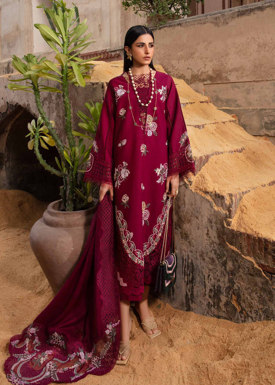 Crimson Plum Serenity - CRWP 4 Amal Winter Pret Online Shopping