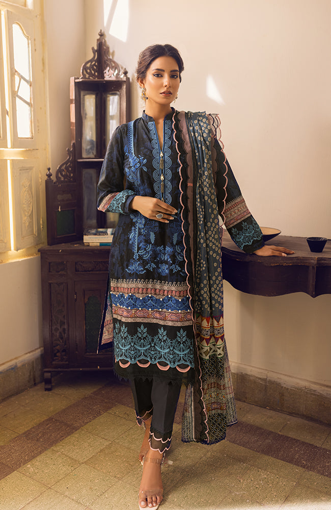 Alzohaib CCDE-22-02A Coco Digital Embroidered Lawn 2022 Online Shopping