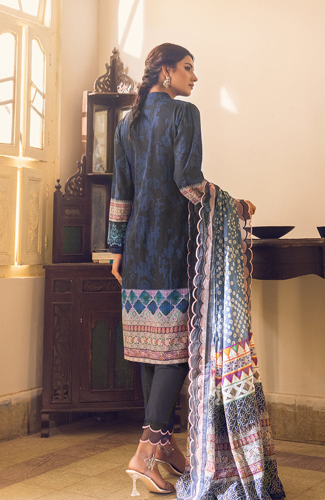 Alzohaib CCDE-22-02A Coco Digital Embroidered Lawn 2022 Online Shopping