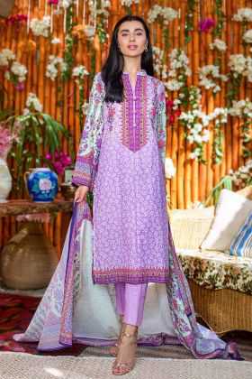 Gul Ahmed Digital Printed Lawn Suit CLP-41 2020