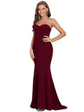 Ever-Pretty Women's Strapless Empire Waist Bodycon Mermaid Floor Length Elegant Wedding Dresses with Cathedral Train 00249