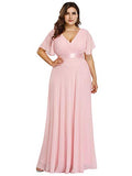 Womens Plus Size Bridesmaid Dress Chiffon Long Formal Evening Prom Dresses 9890