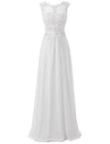 Belle House Women's Long Chiffon Evening Dresses Celebrity Beaded Prom Gown