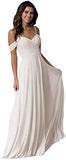 TTdamai Simple Bridesmaid Dress Long Double With Slit For Women Evening Gowns