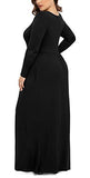 Women Spring Casual XL-6XL Plus Size Maxi Dress Soft with Pockets