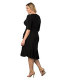 Kiyonna Women's Plus Size Whimsy Wrap Dress