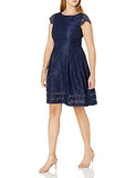Jessica Howard Women's Cap Sleeve Fit and Flare Dress