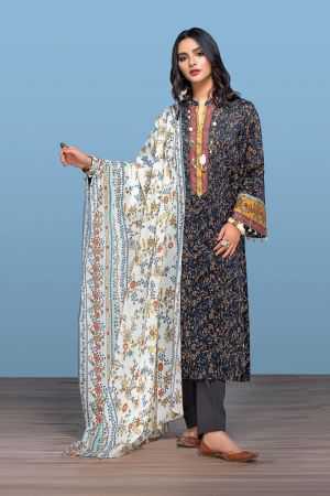 Nishat Linen 42001310 - Printed Embroidered Lawn & Cambric 2PC Summer Lawn 2020