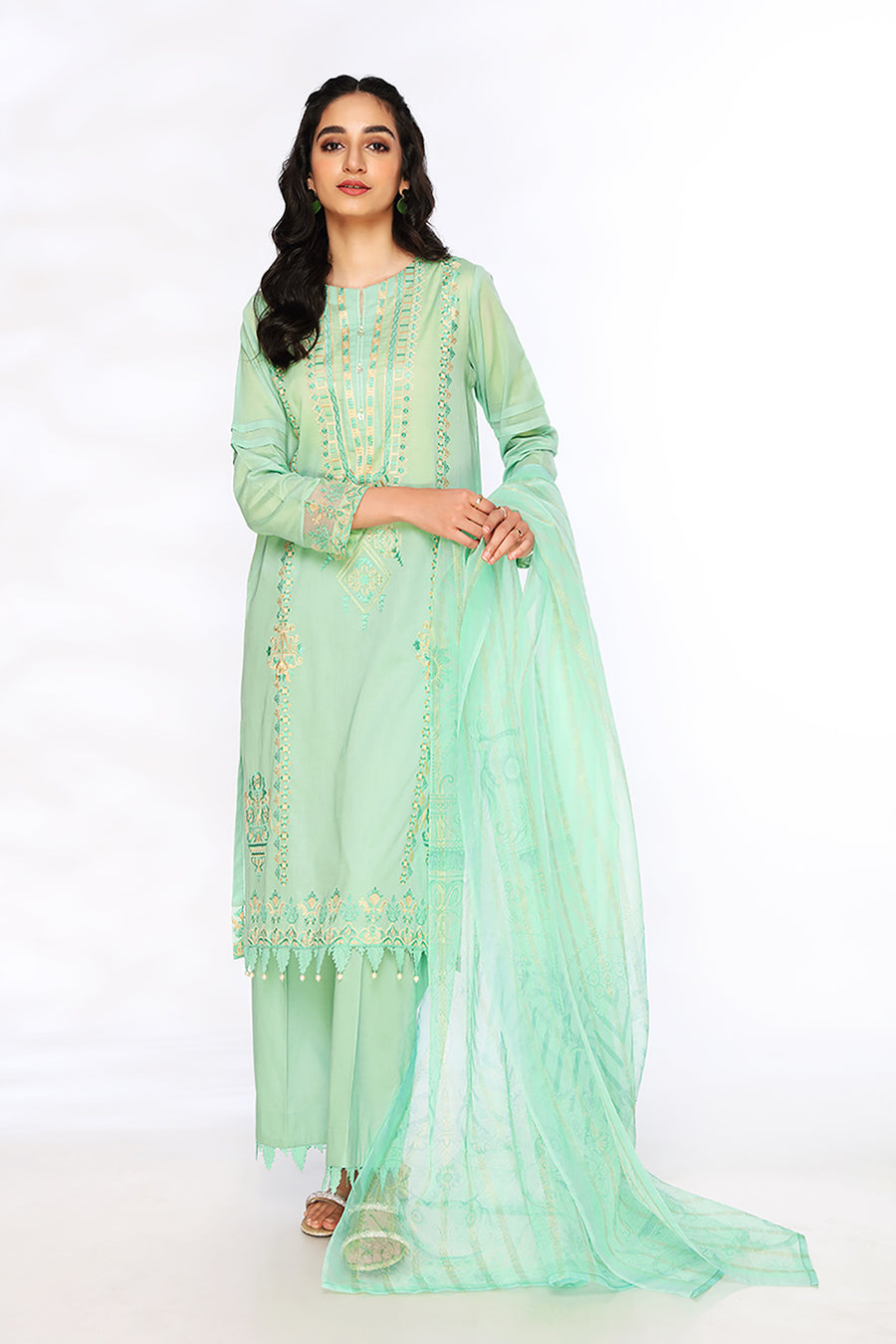 Nishat Linen 42201493-Embroidered 3PC Lawn Collection 2022 Online Shopping