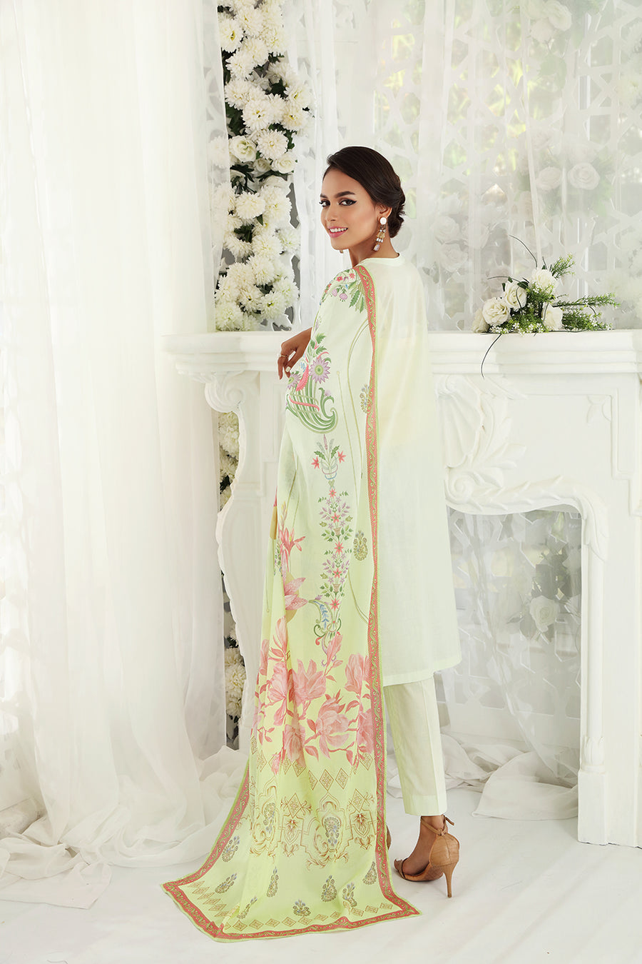 Nishat Linen 42201647-Embroidered 3PC Amaltas Sunheri Eid Collection 2022 Online Shopping
