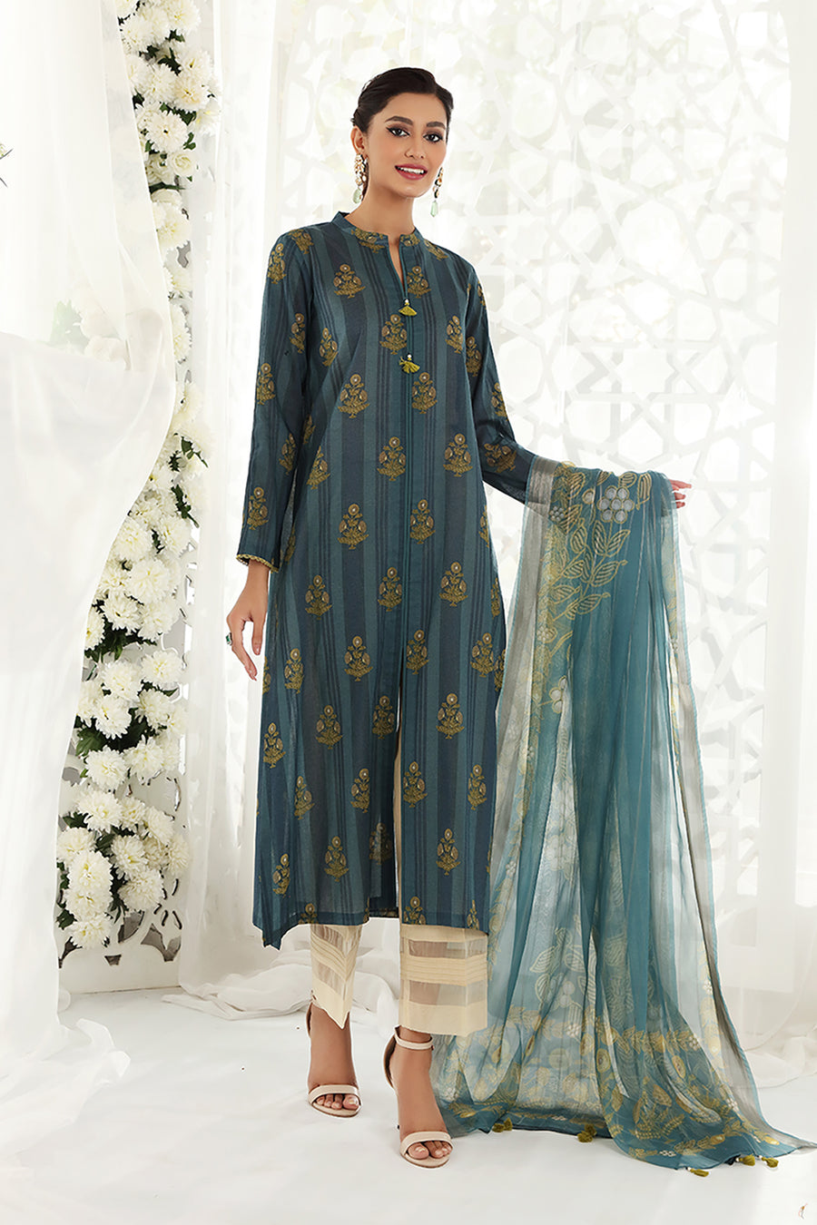 Nishat Linen 42201693-Printed 2PC Lawn Collection 2022 Online Shopping