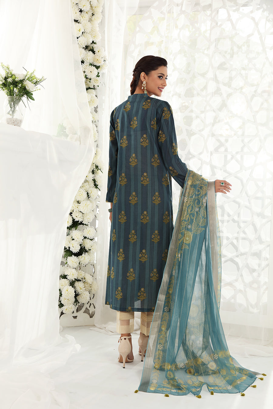 Nishat Linen 42201693-Printed 2PC Amaltas Sunheri Eid Collection 2022 Online Shopping