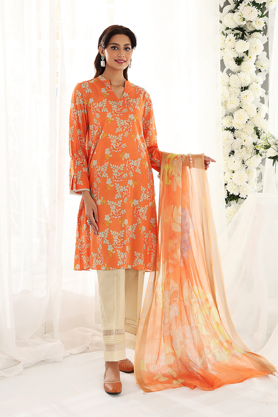 Nishat Linen 42201698-Printed 2PC Amaltas Sunheri Eid Collection 2022 Online Shopping