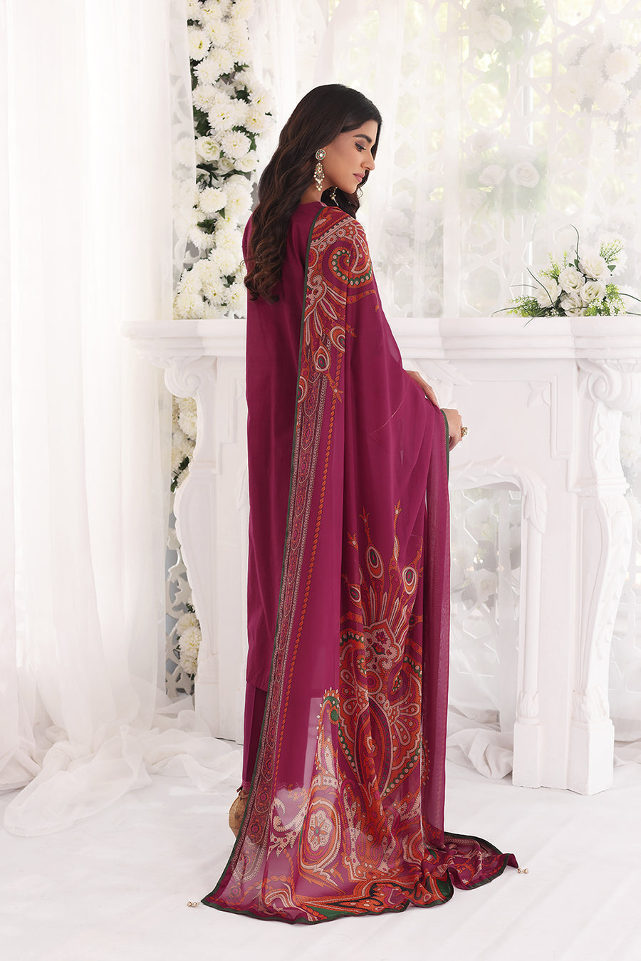 Nishat Linen 42201707-Embroidered 2PC Amaltas Sunheri Eid Collection 2022 Online Shopping